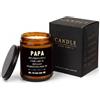 Generic Regalo Papà - Candela Profumata Lavanda 200g Compleanno Natale | Regalo originale per papà, natale o compleanno. Fragranza equilibrata, non troppo dolce, 200g cera di soia.