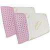 Baldiflex Emporio, Coppia Cuscini Memory Foam Ecologico, Modello Ecoflower 73x42cm, Altezza 15cm, Fodera in Aloe Vera