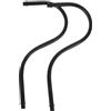 Hemobllo 2 Pezzi Asta Curva di Ricambio per Lampada da Parete e Soffitto | Tubo Filettato in Metallo Nero, Accessorio per Montaggi Fai, per Riparazioni e Decorazioni Domestiche
