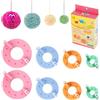 Zoriena Pom Pom Maker Set 8 Pezzi 4 Misure In Plastica Fai Da Te | Strumento per Creare Palline di Lana Ideale per Maglia Uncinetto Decorazioni e Lavori Creativi Manuali
