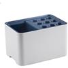 MMOU Portaombrelli Design Moderno Porta Ombrelli da Interno Esterno Vaschetta Scolapioggia Rimovibile Contenitore Ombrelli Rettangolare Plastica (Color : Beige Blue)