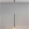 Klobvtt Lampada a sospensione a LED Lampada a sospensione a tubo nero Cilindro da 3 W Apparecchio di illuminazione a soffitto Lampade a sospensione minimaliste per soggiorno Ristorante Luci singole pe