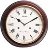 Seiko Clocks QXH202B RRP - Orologio da Parete in Legno di ontano, 31,4 x 31,4 x 6,1 cm, Suono di Westminster, Interruttore ON/off