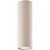 Sollux LightingPlafoniera, faretto da soffitto, acciaio - 1 luce, 20 cm - Lampada a LED, lampadina - Lagos taupe