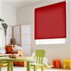 Blindecor Ara | Tenda a rullo traslucida tinta unita - Rosso bordeaux, 100 x 250 cm (Larghezza x Altezza) | Dimensioni del tessuto 97 x 245 cm | Tenda per interne