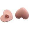 Blausky 10 bottoni dell'amore, bottoni in plastica, a forma di cuore, con manico, bottoni di ricambio per cucito e decorazione fai da te, per jeans, giacche, vestiti, 20 mm, rosa