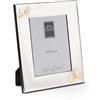 ARTÉ 18x24 Made in Italy, 50° ANNIVERSARIO di MATRIMONIO, elegante placcata in argento, Silver Plated antiossidante, Bellissima cornice in Silver Plated con retro in legno mogano E140.50°/18x24