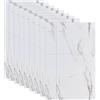 YNNHUDEEP 10 adesivi per piastrelle, effetto marmo, 60 x 30 cm, piastrelle autoadesive, impermeabili, per cucina, bagno, soggiorno, piastrelle da parete (5)