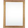 ITALIA CORNICI - Specchio da Parete 90x70 cm con Cornice Classica Crema Beige, Rettangolare, Made in Italy, Artigianale, per Bagno, Cucina, Ingresso e Soggiorno