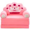 Generic Divano pieghevole in peluche per bambini, con schienale, 2 in 1, simpatico divano Lazy senza imbottitura o imbottitura (120 x 55 x 20 cm)