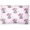 PinkZebra Federa per cuscino in 100% cotone, per ragazze e ragazzi, con chiusura lampo, prodotta in UE (It's A Girl, 30 x 50 cm)