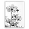OYFFL Stampa Floreale in Bianco e Nero Immagini fresche della Parete Piuma di tarassaco Immagini su Tela Decorazione del Soggiorno Dipinti murali (50 * 70cm Senza Cornice,FloB&W)