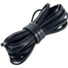 QUARKZMAN Fettuccia In Pelle Piatta 5.5 Iarde 4mm Stringhe In Pelle Nero | Per DIY Braccialetti Cinture Borse