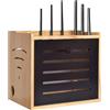 PPGE Home Scatola di Immagazzinaggio in Legno per Nascondi Cavi Scatola Router WiFi da Parete/Desktop/Scrivania Scatola per Router WiFi Mensola Router for Cavo/Telecomandi/Set-Top Box Rack