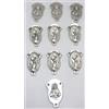 GTBITALY LR15A crociera maria madre sacro cuore di Gesu' per rosario in argento galvanizzato per 10 pezzi misura 2 cm