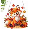 CEOVR Volpe Diamond Painting Hanging Kit Completo, 19.7x18.9cm | Zucche DIY Ornamento Dipinto a Diamante Kits Harvest Festival Peinture Diamant Appeso per Decorazioni