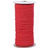 PATIKIL Fasce Elastiche 6mm x 45 Metri, Cordino Elastico Piatto in Poliestere per Cucito Artigianato Fai da Te, Rosso