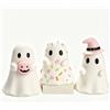 Generic 3 statuette rosa fantasma di Halloween, decorazione da scrivania in resina | Le statue fantasma della zucca di Ka waii aggiungono un allegro fascino pastello a vassoi a più livelli, mensole, scrivanie