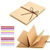 HX-uuyjno 2 album fotografici fai da te in carta kraft Leporello (21 x 15 cm) | Album pieghevole a fisarmonica, libro vuoto per fai da te, album fotografico per laurea, compleanno, matrimonio