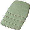 BLLMTEAR Set 6/4/2 Cuscini Sedia da Cucina/Cuscini di Seduta, 40x35 42x40 45x43cm (3CM Spessore) Confortevole Cuscini Coprisedia da Cucina,con Lacci Imbottito,Lavabili(4,4psc: 40x35cm/16x14in)