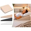 Comfort Sleep Cuscino a Cuneo in Memory Viscoelastico 67x68x16 cm Beige per Lettura Letto e Divano - Cuscino Cuneo Antireflusso, Ernia Iatale e Post-operatorio - Cuneo Memory Fodera Lavabile 100% Made in Spain