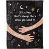 CadeauJoie Get Well Soon - Coperta in flanella per donne e uomini, con scritta Thinking of You, regalo di compleanno per mamma, papà, figlia, sorella, amica, 127 x 152 cm
