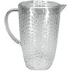 cosedacasa Caraffa con Coperchio da 2 Litri Bottiglia brocca in plastica Chiusa bibite fresche da servire a tavola casa Bar Colazione Particolare Elegante Moderno-Trasparente