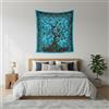 Craft Trade Blu Elefante Arazzo Telo da Parete Indiano Arazzi Appeso al Muro Boho Tapestry per Della Casa Soggiorno e Camera da Letto- 76 x 102 cm