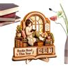 Generico Contatore di Libri Letti quest'anno Divertenti per Display di Lettura | Segno Conta Libri Letti per Ragazze per Casa Camera da Salotto Biblioteca Scuola Donne Bambini Studenti ri