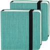 Funto Diario per acquerelli, 10 x 11 cm, confezione da 2, 24 fogli ciascuno, 100% cotone pressato a freddo, 300 g/m簡, forniture artistiche per supporti misti