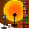 Mbuaopa Sunset Lamp, 16 Colori Lampada Proiettore Tramonto, Proiettore LED Girevole a 360°, con Treppiede, Telecomando e Connettore USB, Controllo App, Led RGB per Fotografia Selfie Camera da Letto