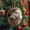 LHUUFDQ Decorazioni Natalizie Animali per Albero di Natale in Acrilico 2D，B | Addobbi Natalizie Festivi per la Casa - per la Decorazione di Casa Porta Ufficio Parete Giardino Cortile Soggiorno