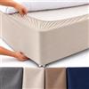 Belledorm, decorazione per letto in tessuto jersey | Trasforma una base per letto dall'aspetto triste (Colore: lino, 137 x 191cm)
