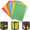 Faccito Carta da Lucido Stampabile DIN A4 in 10 Colori, 40 Pezzi | Carta Pergamena Trasparente, 100 g per Metro Quadrato, da Architetto, per Parata di Lanterne di San Martino