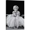 Posterlounge Marilyn Monroe in tutù Stampa su tela | 60 x 90 cm di Celebrity Collection Nero e Bianco Quadri Decorazione per pareti
