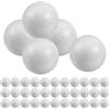 HOMSFOU Palline Polistirolo 5 cm Polistirolo Solido 50 Pezzi | Bianco , Per Fai Da , Decorazioni Feste E Modelli Molecolari, Facili Da Verniciare
