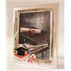 Argenti Annunziata PORTAFOTO CORNICE REGALO LAUREA ARGENTO PVD COLOR cm18x14x2 CON TOCCO E PERGAMENA PER FOTO cm14x10 -> TUO IN 24/48 h