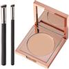 Generico Correttore CC per il Contorno occhi in argilla Colorata, Correttore Occhiaie Con Pennello, Crema illuminante e Correttiva,idratante Fondotinta Waterproof A Lunga Tenuta (Light-Medium Peach)