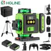 HGLINE 16 Linee 4D Livello Laser Girevole Macchina di Livello Ricaricabile Strumento di Livellamento Automatico 2X6000mAh Set di Batteria Con Treppiede