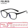 FELRES Occhiali da lettura senza viti unisex con bordo completo anti luce blu Occhiali da presbite finiti Anziani Altamente diottrie + 6.0 6.5 7.0 a +8.0