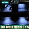 YaLumei Per Tesla Model 3 YSX Colori multipli LED Auto Treino Lampada ambientale Interni Decorativi Atmosfera Luce Auto Trim Accessori