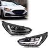 xunder Fari a LED per Ford Focus MK4 IV 2019-2021 ST-Line Titanium Trend Coppia indicatori di direzione sequenziali Gruppo lampade anteriori