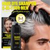 sevich Shampoo Colorante per Capelli 5 in 1, Tinta per Barba da Uomo, Copertura Naturale dei Capelli Grigi, Tintura Istantanea