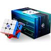 GAN Cubo Magico GAN V100 Maglev 3x3x3 Senza Adesivi, Cubo di Velocità 3x3, Giocattolo Puzzle, Regalo per Bambini, Magico Cubo GAN Cube Maglev