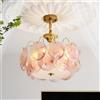 NONE Lampadario di lusso in vetro di Murano, lampadario a LED colorato da soffitto per soggiorno, negozio, ristorante, camera da letto vintage, apparecchio di illuminazione