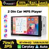 Podofo Lettore Multimediale per Auto da 7'' con CarPlay Wireless, Android Auto, Sistemi Intelligenti per Auto, Mirror Link, BT, EQ, USB, DAB, Radio FM Stereo