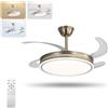 cielo VENTILATORE DA SOFFITTO IN PELLE DC 107cm CCT