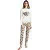 Generico IGAM Pigiama Invernale Donna Hollywoo Milano Serafino Caldo Cotone Interlock