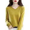 Haitpant Autunno Inverno 100% Lana Merino Maglione Donna Maglia Cashmere Pullover di Base Scollo a V Chic Top Caldi