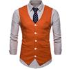 PRJN Gilet da Uomo in Cotone Formale da Cerimonia Nuziale da Uomo Gilet Uomo Slim Fit Elegante Casual Smanicato Scollo a V Panciotto Gilet in Cotone in Cotone da Cerimonia Formale da Uomo